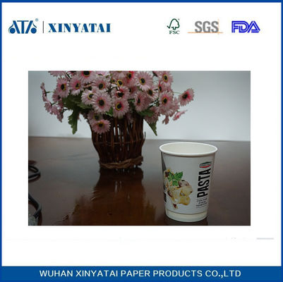 Κίνα Λογότυπο τυπωμένα με μόνωση μιας χρήσης χάρτινα ποτήρια, Double Wall Takeaway Κύπελλα Ποτά προμηθευτής