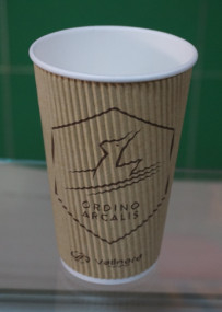 Κίνα Ο καφές κυματισμών Skidproof μόνωσης λογότυπων συνήθειας κοιλαίνει την επίπεδη κάλυψη για το ζεστό/κρύο ποτό προμηθευτής