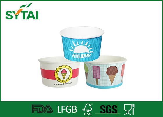 Κίνα 10 ουγκιά 12 ουγκιά 16 ουγκιά Pape Μίας παγωτό Κύπελλα, Προσαρμοσμένη ανακυκλώσιμα Frozen Yogurt Κύπελλο προμηθευτής