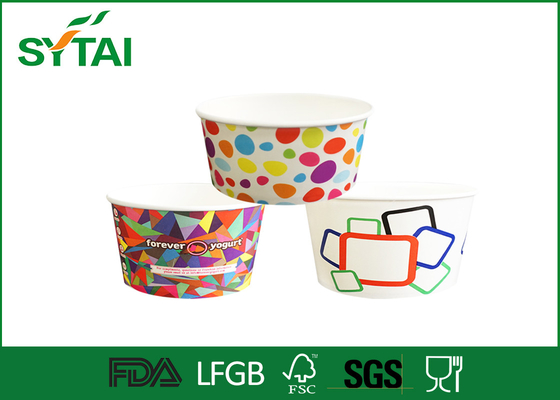 Κίνα Μικρές Προσαρμοσμένη εκτύπωση Frozen Yogurt &amp; Ice Cream Χαρτί Κύπελλα με καπάκια, Βιβλίο Μπολ 2 ουγκιά προμηθευτής