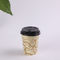 Μικρές 7,5 ουγκιές μαύρο καπάκι μονού τοιχώματος χάρτινα ποτήρια, μιας χρήσης Καφές Κούπες με καπάκι προμηθευτής