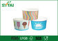 20 ουγκιές Διπλό PE επίστρωση Χαρτί Ice Cream Κύπελλα / παγωμένο γιαούρτι χάρτινο ποτήρι Οικολογικό προμηθευτής