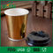 Τα μίας χρήσης φλυτζάνια συνήθειας για τα ζεστά ποτά, καυτό έγγραφο καφέ κοιλαίνουν το χρώμα χρυσού/αγκίδων προμηθευτής