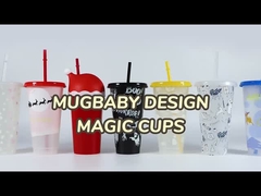 Καλά Χριστουγεννιάτικο Δώρο Γυάλινο Πλαστικό Ποτήρι Αλλαγής Χρώματος Χριστουγεννιάτικο Ποτήρι με Καλαμάκι