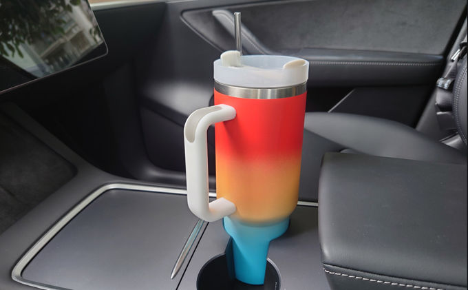 40oz Σιλικόνη μπότες Straw Cover Cap Ταξιδιωτικό καφέ κούπα Stanley ατσάλινο φλιτζάνι με λαβή 1