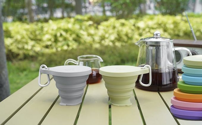 180ml 200ml 270ml 320ml Σιλικόνη Πλαστικό Καπέλο Καμπινγκ Προσαρμοσμένο λογότυπο 7